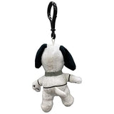 JINX Snoopy in Space Clipsters Plush Hangers Set, Includes Two 4-inch Hanging Stuffed Toys (Snoopy in Astronaut Suit and Charlie Brown Mission Control)