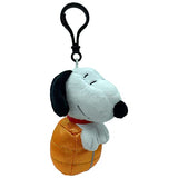 JINX Toys Peanuts NASA Snoopy in Sleeping Bag Clipster | 4 Inches Tall | Snoopy Keychain Plush | Snoopy Backpack Clip