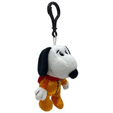 JINX Snoopy in Space Snoopy in Orange Astronaut Suit Clipsters Toy, 4-in Plush Hangers from Apple TV+ Series for Fans Ages 3+