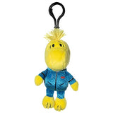 JINX Snoopy in Space Woodstock in Blue Astronaut Suit Clipsters Toy, 4-in Plush Hangers from Apple TV+ Series for Fans Ages 3+