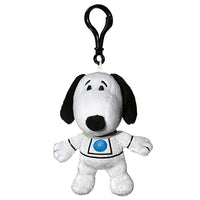 JINX Snoopy in Space Plush Collection, Includes Snoopy in White NASA Suit 7-Inch Stuffed Toy and Snoopy Astronaut 4-Inch Clipsters Hanging plushie