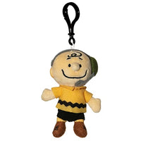 JINX Snoopy in Space Charlie Brown Mission Control Clipsters Toy, 4-in Plush Hangers from Apple TV+ Series for Fans Ages 3+