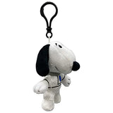 JINX Snoopy in Space Plush Collection, Includes Snoopy in White NASA Suit 7-Inch Stuffed Toy and Snoopy Astronaut 4-Inch Clipsters Hanging plushie