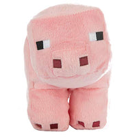 JINX Minecraft Adventure Saddled Pig Plush Stuffed Toy, Pink, 6.5" Tall