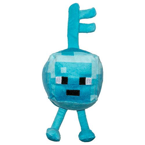 JINX Minecraft Dungeons Mini Crafter Diamond Key Golem Plush Stuffed Toy, Blue, 4.5" Tall