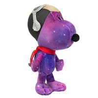 JINX Snoopy in Space Plush Set, Includes Two 7.5-Inch Peanuts Stuffed Toys (Nebula Snoopy and Franklin in White NASA Suit)