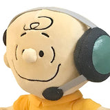 JINX Toys Peanuts NASA Small Astronaut Charlie Brown Mission Control Plush | 7.5 Inches Tall | Snoopy Stuffed Animal