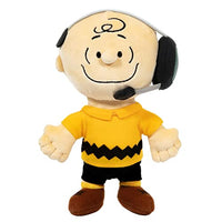 JINX Snoopy in Space Plush Set, Includes Two 7.5-Inch Peanuts Stuffed Toys (Nebula Snoopy and Charlie Brown Mission Control)