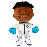 JINX Snoopy in Space Plush Set, Includes Two 7.5-Inch Peanuts Stuffed Toys (Snoopy in White NASA Suit and Franklin in White NASA Suit)