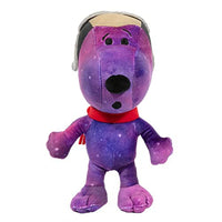 JINX Snoopy in Space Plush Set, Includes Two 7.5-Inch Peanuts Stuffed Toys (Nebula Snoopy and Franklin in White NASA Suit)