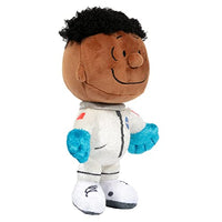 JINX Snoopy in Space Plush Set, Includes Two 7.5-Inch Peanuts Stuffed Toys (Snoopy in Orange NASA Suit and Franklin in White NASA Suit)