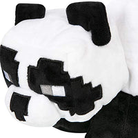 JINX Minecraft Adventure Panda Plush Stuffed Toy, Black/White, 9.5" Long